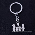 Stainless Steel I LOVE YOU Forever Family Heart Charm Key Chain Gift